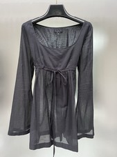 Gucci S/S 1996 Tom Ford Era black Baby-Doll runway dress US6/ IT 40