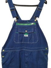 Liberty Overalls Men's 42 - 44x30 Blue Farmer Bibs Work Wear Carpenter Denim