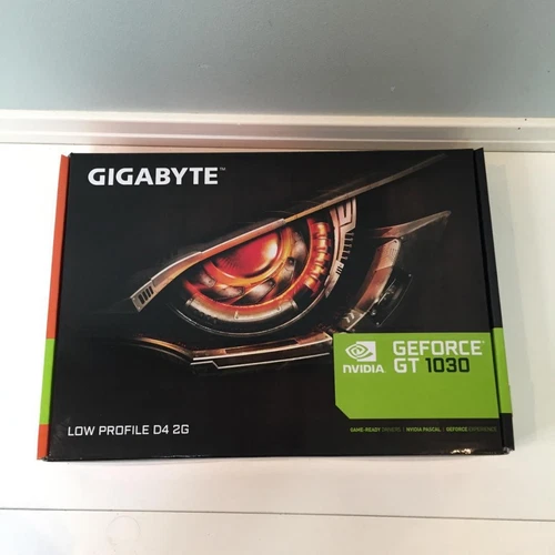 Tarjeta gráfica Gigabyte Geforce GT 1030 2 GB Ddr4 bajo perfil nivel básico para juegos