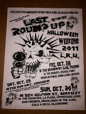LAST ROUND UP Punk Flyer Oct 2011 DWARVES-OPPRESSED LOGIC kbd cyco loco