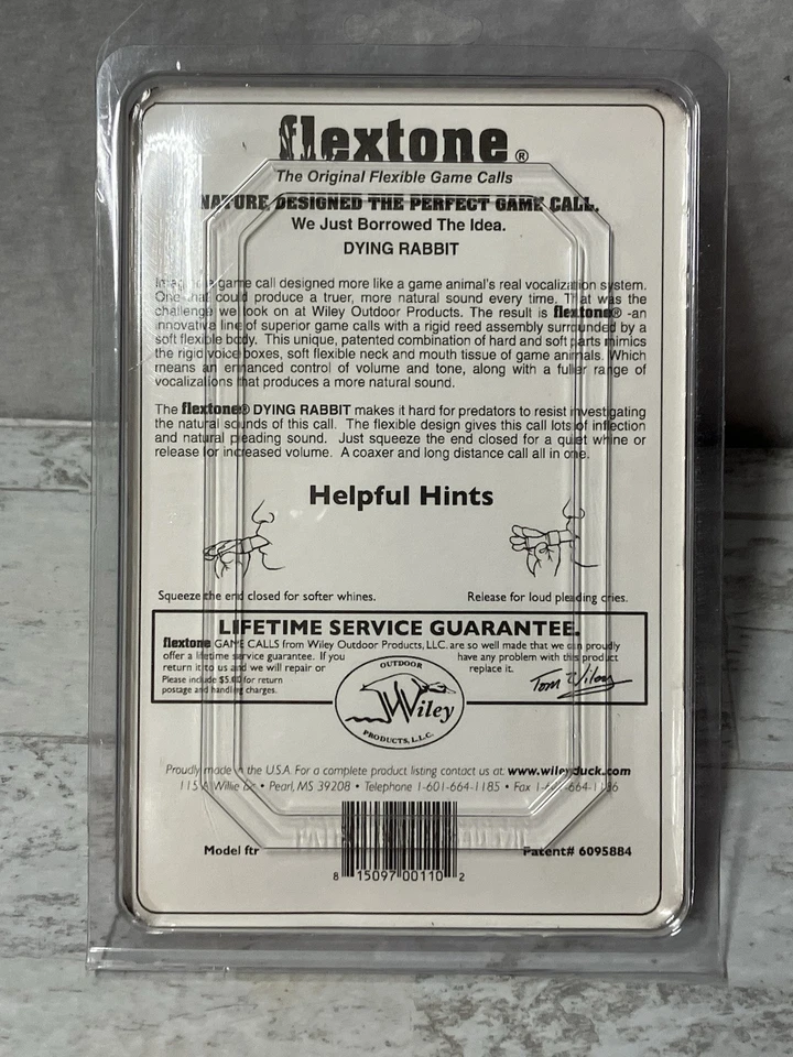 Flextone Game Calls Dying Rabbit Call Model FTR OUTDOOR WILEY. NEW IN BOX - Image 2 of 2