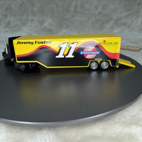 Jimmy Foster #11 Speedvision Race Car & SemiTruck Transporter 1/64 Cast NACAR Ed - Picture 4 of 7
