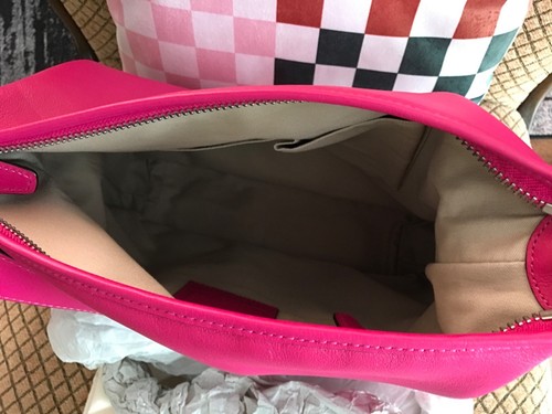 Coach Fuchsia Leather Duffle bag Purse Tote 19889 NWOT - Picture 7 of 12