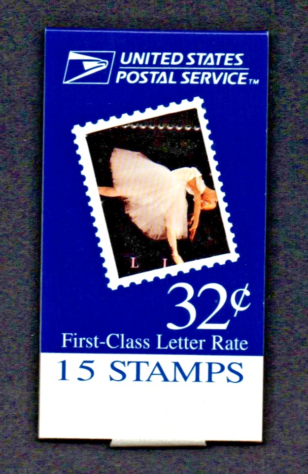 #BK273 MNH, BALLET UNOPENED VENDING BOOKLET OF 15X32, FV $4.80 (1998) - Image 2 of 3