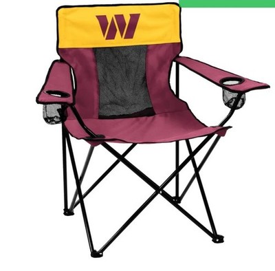 Washington Commanders Arm Chair Burgundy Yellow NFL Tailgating Cup Holders