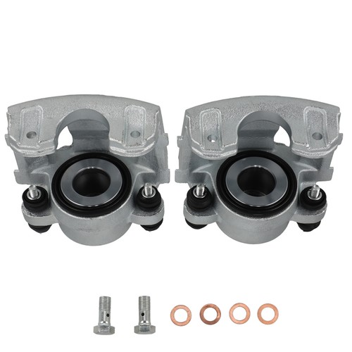 Pair Front Brake Calipers Floating For Jeep Cherokee Grand Cherokee 90-1998 66mm - Picture 1 of 17