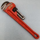 VINTAGE RIGID 12” Heavy Duty Pipe Wrench USA The Ridge Tool Elyria Ohio Nice!