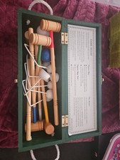 Boxed Debenhams Lawn Garden Croquet Set Used Once Vintage Christmas Gift