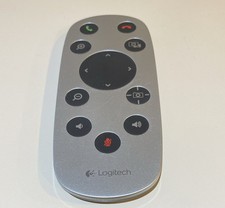 Logitech R-R0007 Remote Control Silver Wireless for CC3000e Conferencing Camera