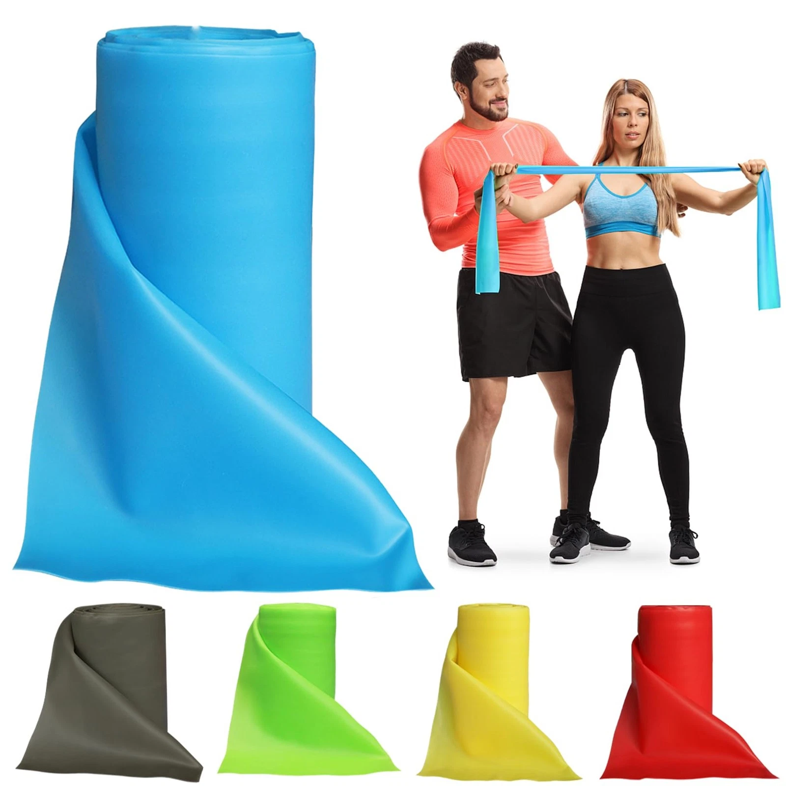 Resistance Bands Professional Bulk Roll, Elastic Band, Latex-, Stretch Bands ...