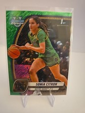 2024-25 Bowman University Chrome - Sonia Citron #64 Green Shimmer Refractor (RC)