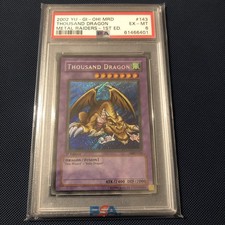 PSA 6 2002 Yu-Gi-Oh THOUSAND DRAGON 1st Edition Metal Raiders Ultra Rare MRD-143