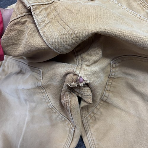 Carhartt Double Knee Pants 32x32 Straight Fit Slim Faded Tan Carpenter Vintage - Bild 7 von 11