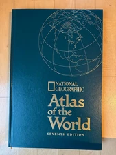 National Geographic Atlas of the World Seventh Edition Very Good Condition Large