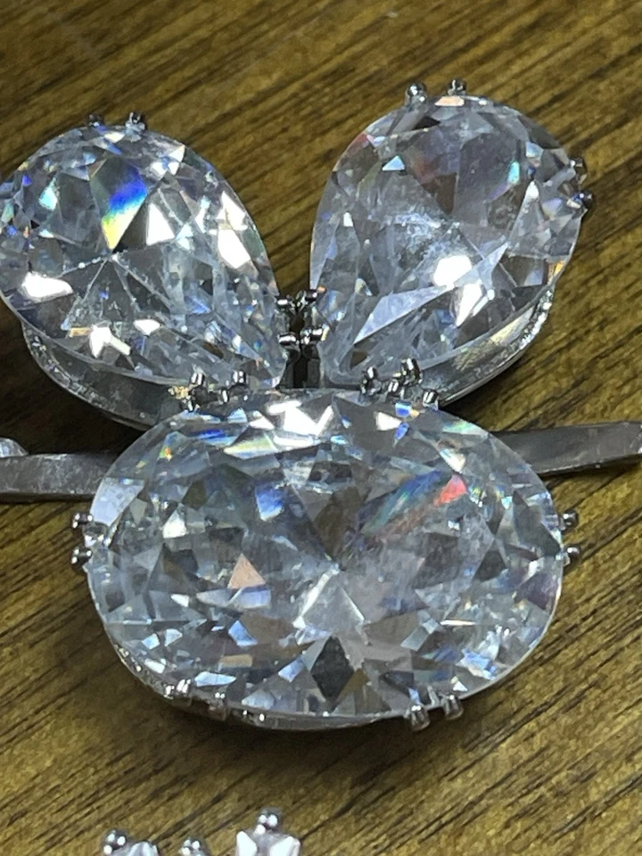 Lote de 6 apliques para coser diamantes de imitación. Nunca usado. Foto 3 de 4