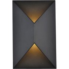Living District LDOD4022BK Raine 11 inch Black Outdoor Wall Light