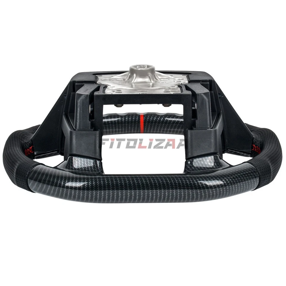 🖤Hydro Dip Carbon Fiber Steering Wheel For Ford F150 Raptor 09-14 W/ Cover Trim - Image 4 of 4