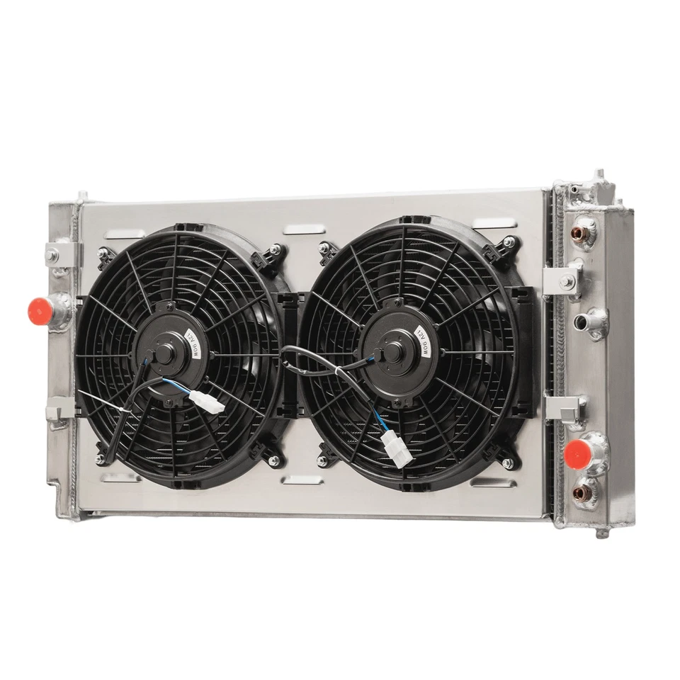 3-Row Radiator+Shroud Fan For 1997-05  Chevy Malibu Pontiac Grand Am  Oldsmobile Foto 2 de 4