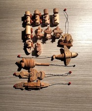 Sorpresine kinder in legno. Lotto 15 pezzi.