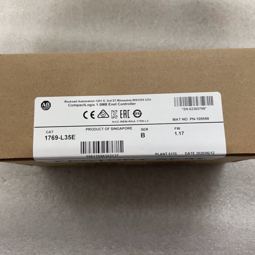 New Sealed AB 1769-L35E SER B CompactLogix 1.5 MB ENet Controller 1769L35E - Picture 2 of 5