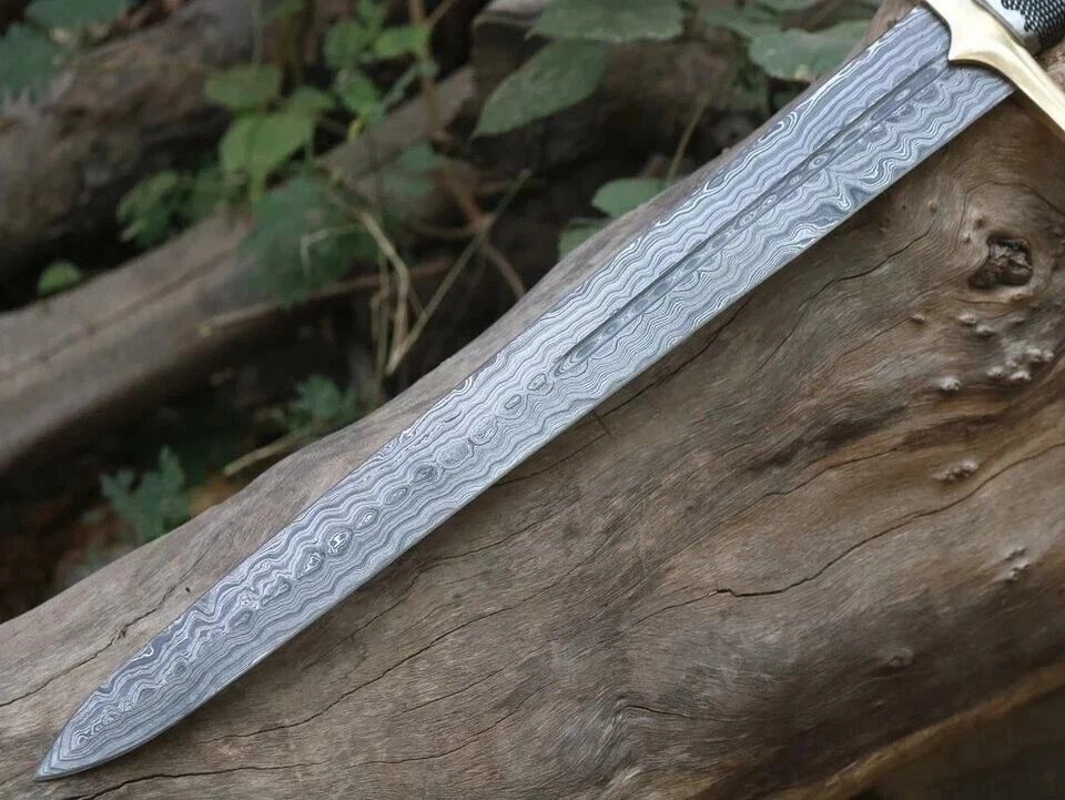 Customizable Handmade Sword Damascus Steel Viking Sword Kalis Hunting Replica