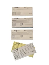 3 Pack Receipt Books 6" x 2.75"