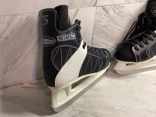 CCM INTRUDER 55 ICE HOCKEY SKATES GREAT SHAPE MEN'S SIZE-6. - Picture 4 of 12
