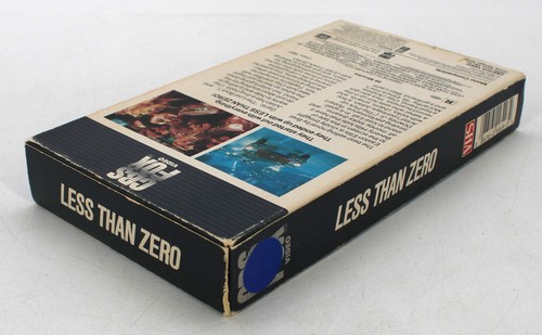 Less Than Zero 1987 Movie VHS Cassette Tape - Picture 4 of 8