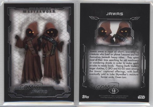 2016 Topps Star Wars Masterwork Jawa s #18 2r7 - Picture 3 of 3