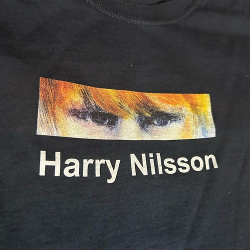 Harry Nilsson Hemd Herren Large Schwarz Kurzarm Front Grafik Songwriter Künstler - Bild 8 von 17
