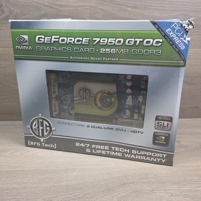 BFG TECH GeForce 7950 GT OC Graphics Card 256MB PCI-E Brand New In Sealed Box