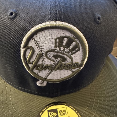 NEW ERA MENS NEW YORK YANKEES 59FIFTY 2TONE Green FITTED HAT SIZE 7 - Picture 2 of 12