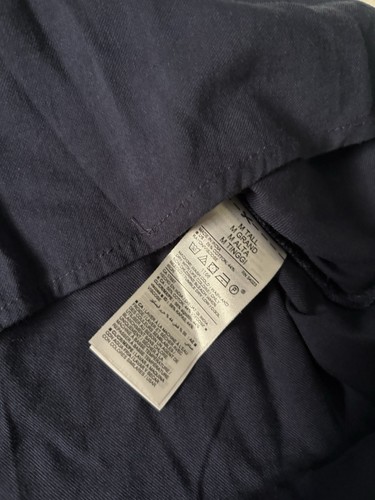 New Old Navy Navy Blue Womens Blouse Top Size Medium Tall MT Shirt Long Sleeve - Picture 5 of 7