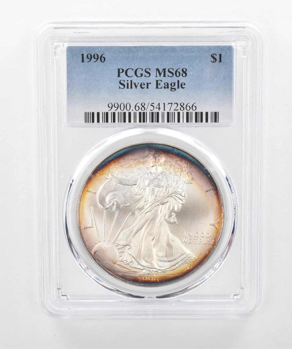 American Eagle MS 68 Graded 1996 Silver Bullion Coins for sale | eBay