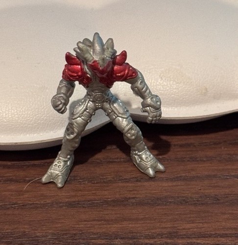 2002 Digimon Digital Monsters 1.5" Silver Agunimon Mini Figure H-T Bandai