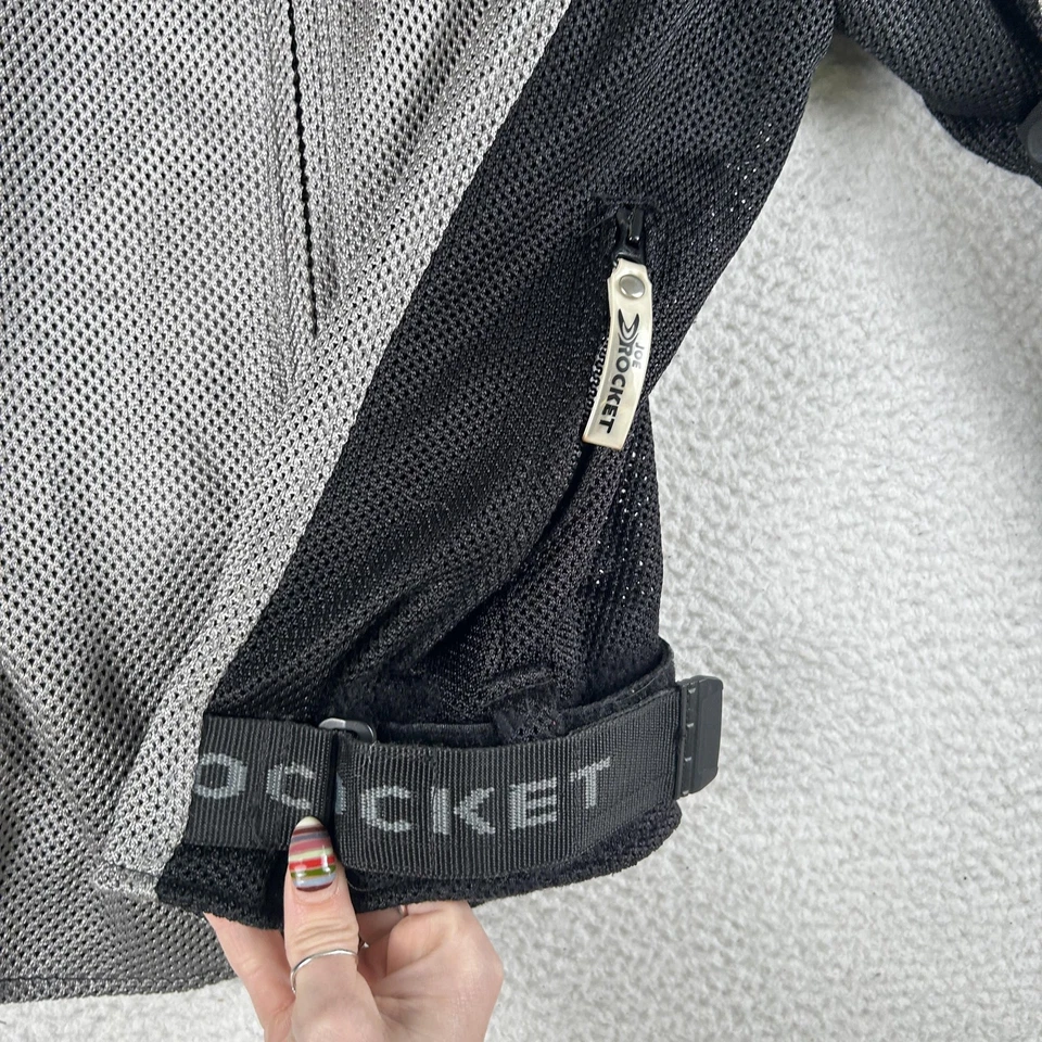 Joe Rocket Ballistic Series Jacket Mens Large Gray Black Mesh Motorcycle Riding - Image 4 of 4