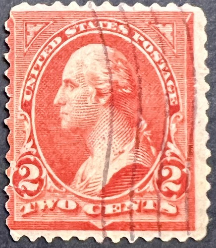 Scott#: 266 - George Washington 2¢ 1895 BPE Perf 12 used single stamp - Lot M1