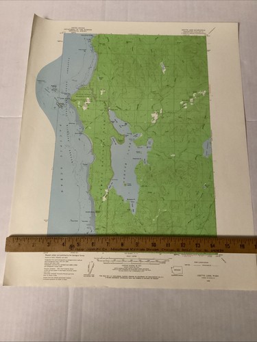 Ozette Lake Quadrangle Washington 1957 USGS Topographical Map Department Of Int. - Picture 7 of 8