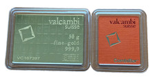 Switzerland 50 Gram 0.9999 Gold Combi Bar Original Sealed UNC Valcambi 3097.50 per troy oz