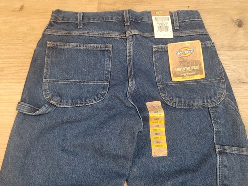 Dickies Relaxed Fit Jeans Carpenter Utility Workwear Denim Blue 34x34 NWT - Picture 3 of 6