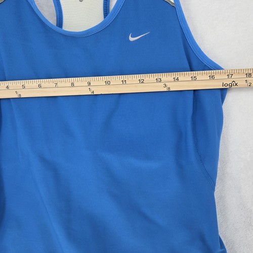 Nike Dri-Fit Athletic Tank Top Womens XL Mesh Racerback Built-In Bra Workout - Picture 7 of 9