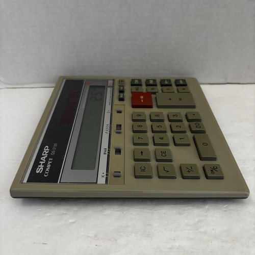 Sharp Compet QS-2130 12-Digit Financial Twin Power Solar Calculator Tested - Picture 8 of 9