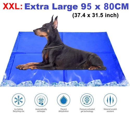 Cooling Gel Mat Self Cooling Cushion Pad Summer Hot Weather Sleeping Bed Dog Pet - Picture 15 of 15