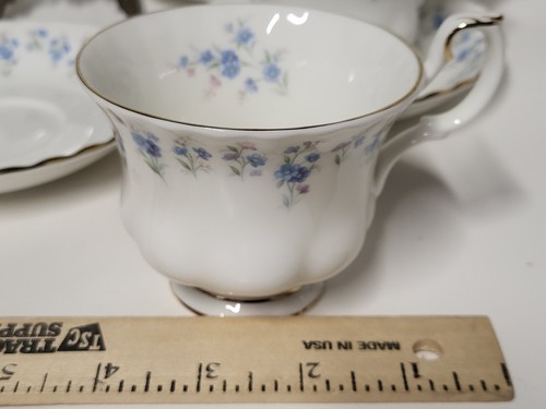 NEUWERTIG Vintage Royal Albert Memory Lane Bone China Teetassen & Untertassen - Bild 20 von 24