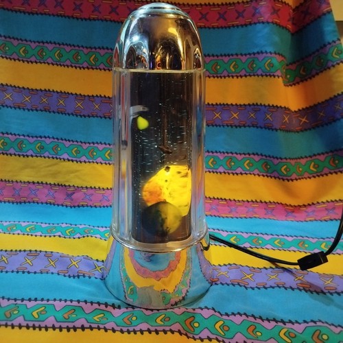 Vintage RABBIT TANAKA MOTION LAMP Cosmos Space Rocket Stars Night Light Lamp - Picture 7 of 13