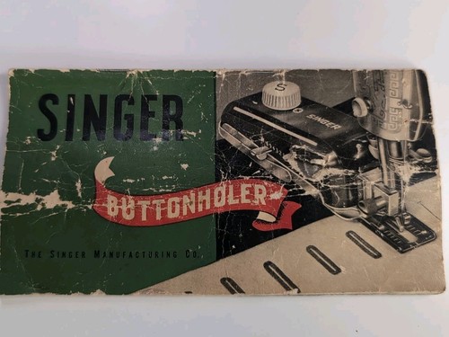 Vintage Singer Buttonholer 160506 w/ 8 Templates Low Shank Sewing As Is Used - Picture 7 of 9