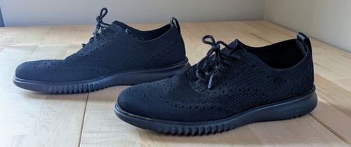 Zapatos Oxford para hombre Cole Haan 2.Zerogrand Stitchlite punta de ala talla 7,5 negros - Imagen 5 de 10