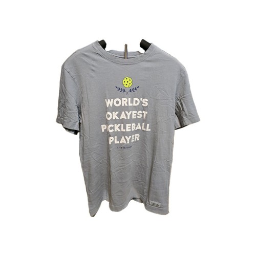 Life is Good Crusher Tee Gray Men's SM, Pickleball - Picture 2 of 8