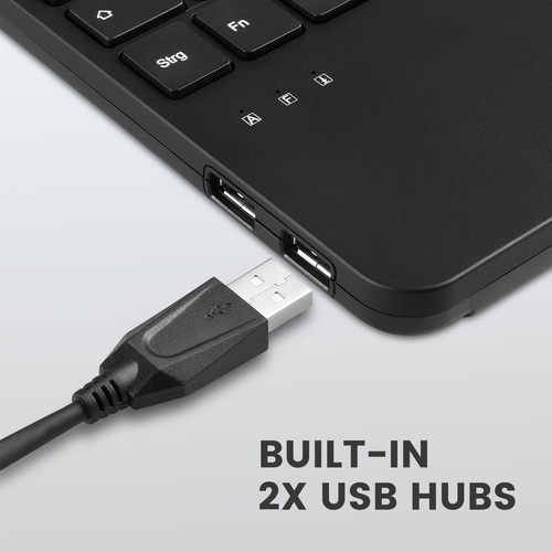 Perixx PERIBOARD-526 US Wired Mini USB Keyboard with Trackball - Scissor Keys 28 - 第 3/8 張圖片