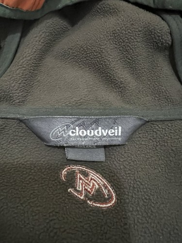 CLOUDVEIL Mens Size Medium Orange Softshell Hooded Outdoor Polyester Jacket - Picture 4 of 9